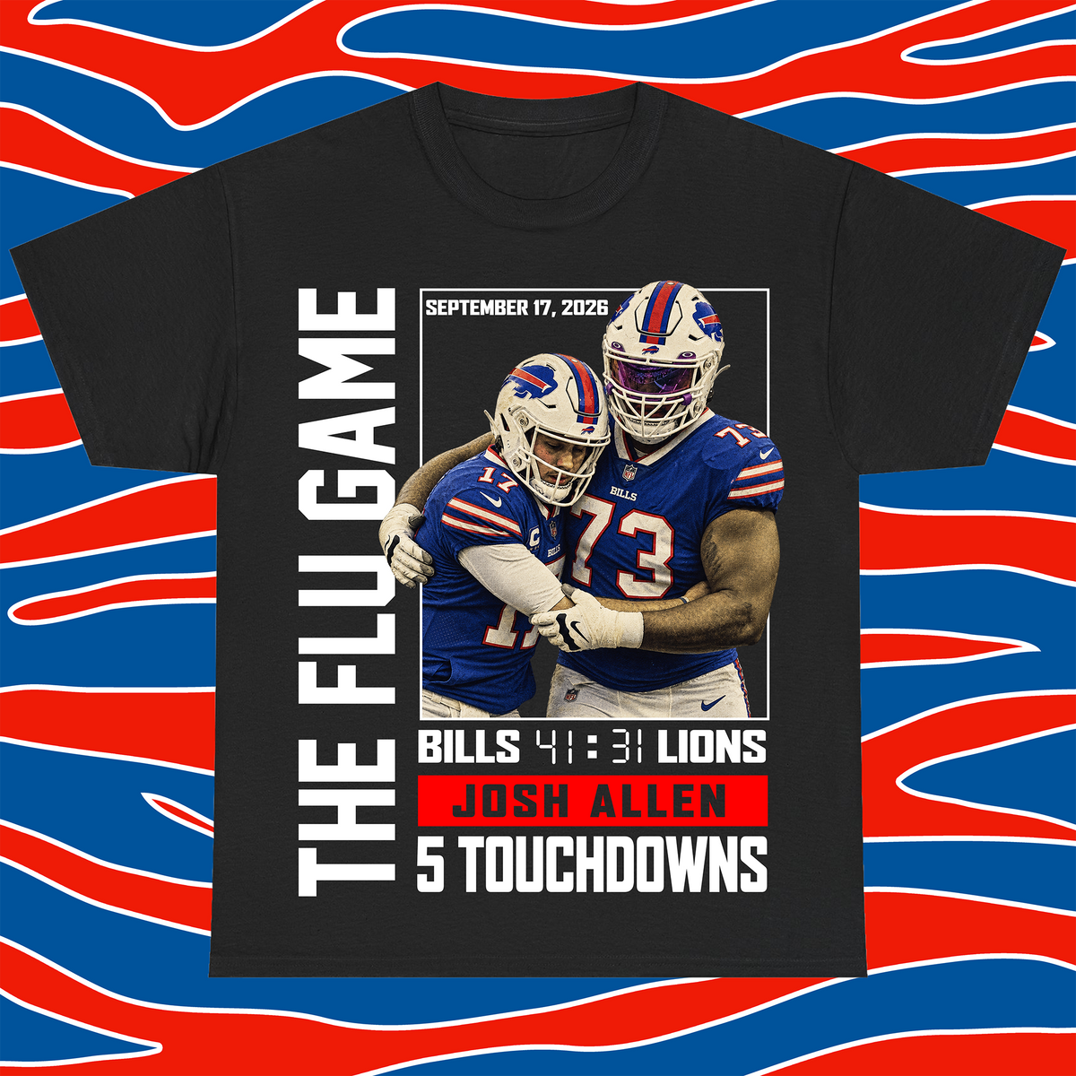 Buffalo Bills Tee | Josh Allen | Flu Game