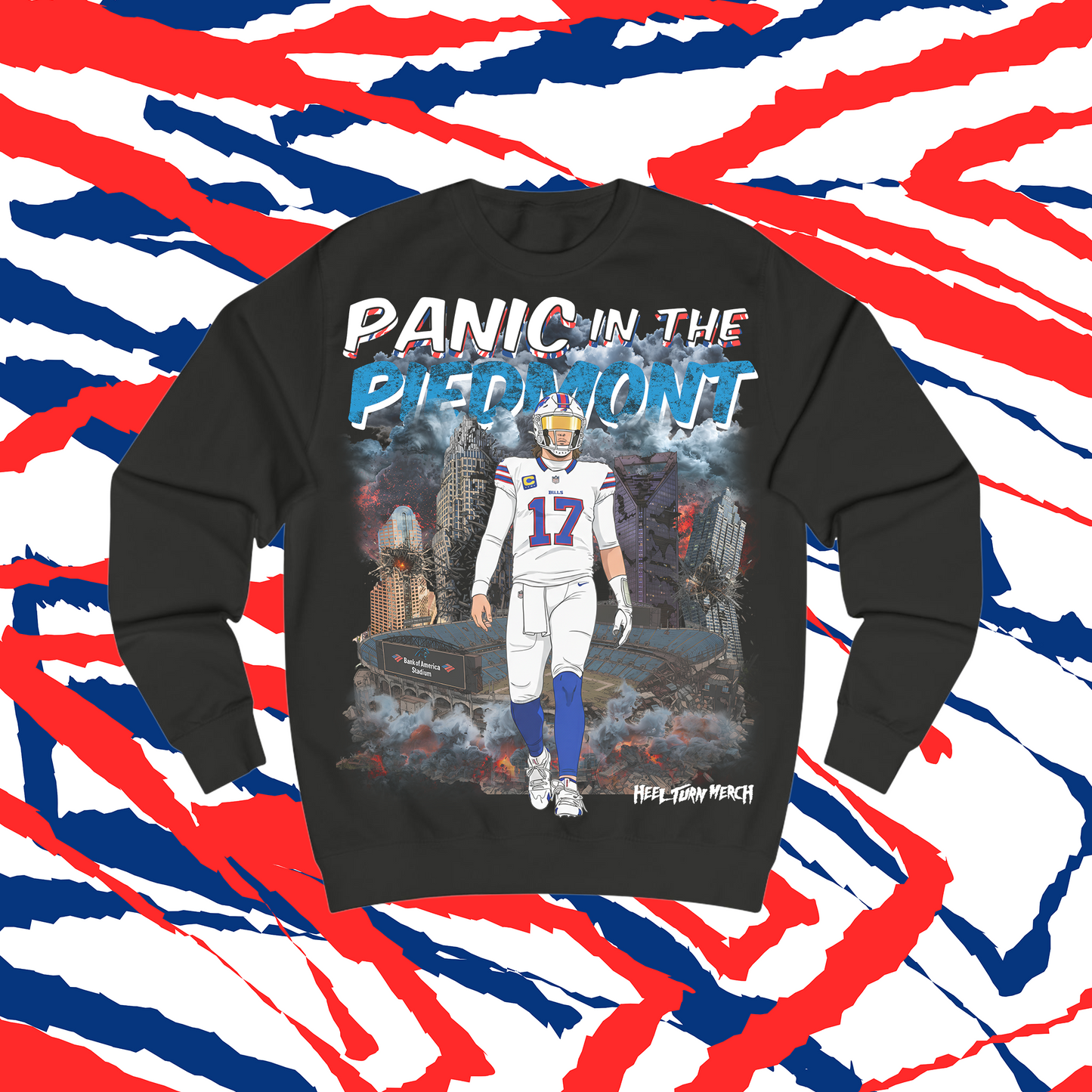 Buffalo Bills Tees | Josh Allen | Panic in the Piedmont Crewneck