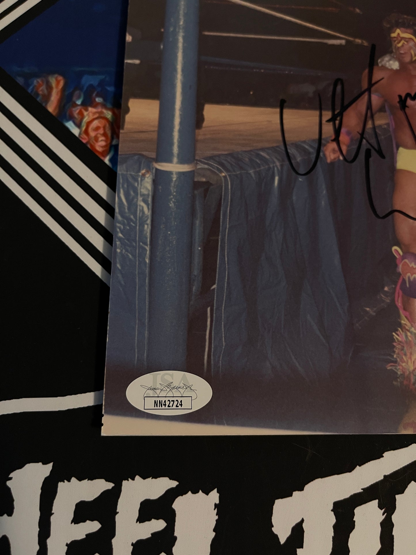 Ultimate Warrior signed candid photo