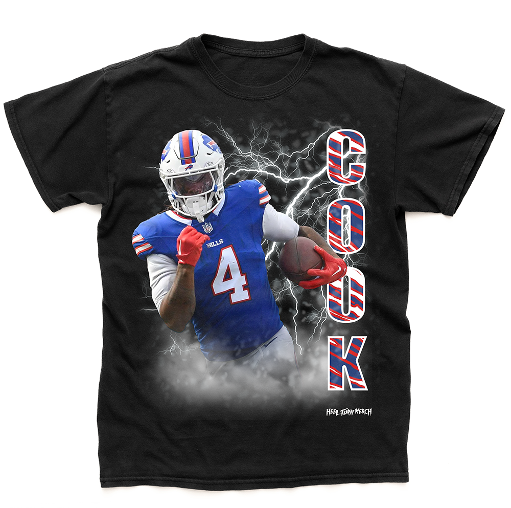 Buffalo Bills Tee | James Cook | Snow Storm