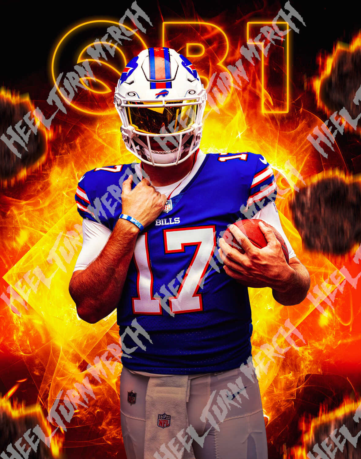 Josh Allen | Inferno | UltraHD Metallic