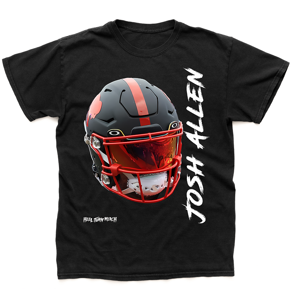 Buffalo Bills Tee | Josh Allen | Black Helmet