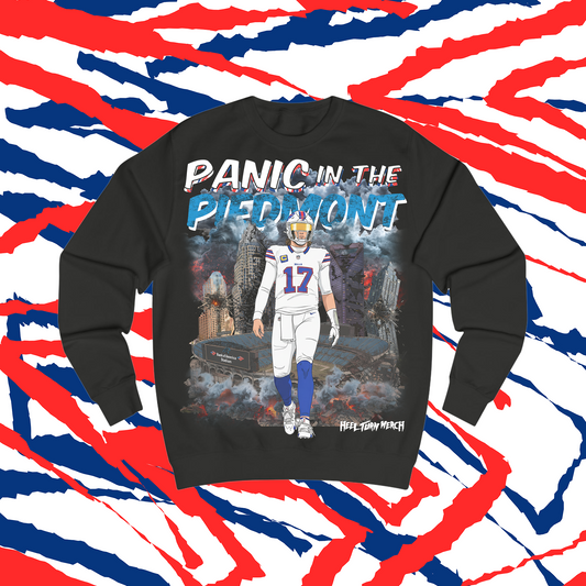 Buffalo Bills Tees | Josh Allen | Panic in the Piedmont Crewneck