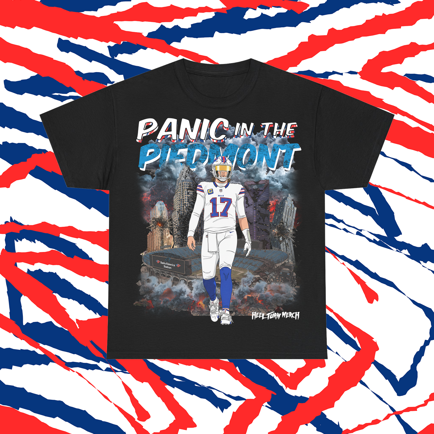 Buffalo Bills Tee | Josh Allen | Panic in the Piedmont