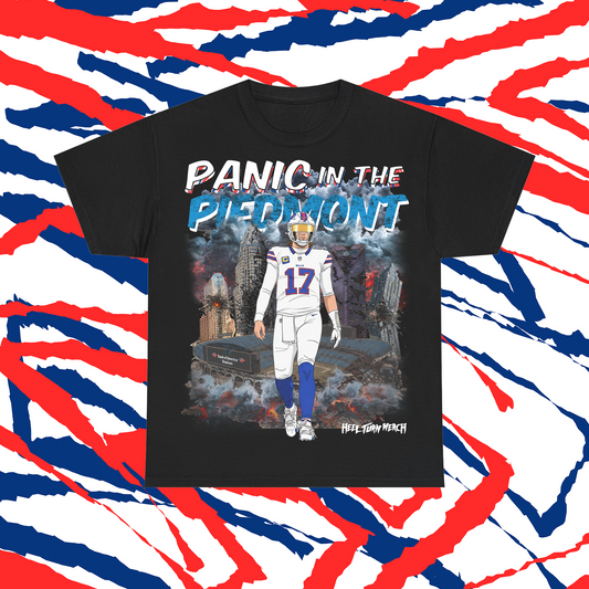 Buffalo Bills Tee | Josh Allen | Panic in the Piedmont