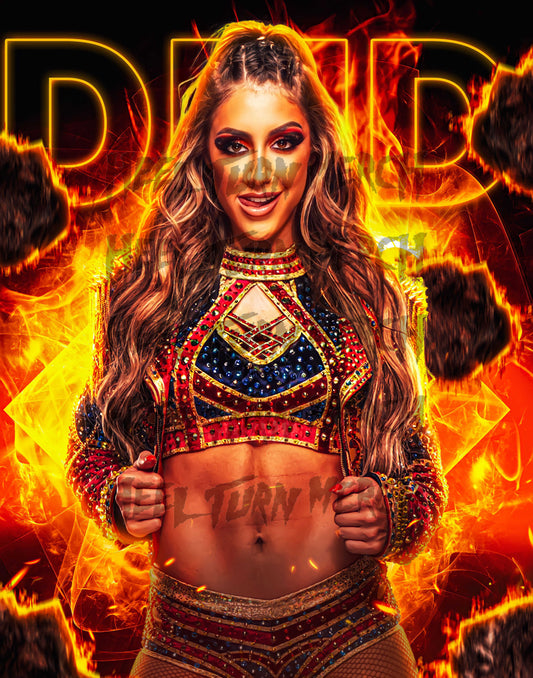 Britt Baker | Signed | Inferno | Metallic