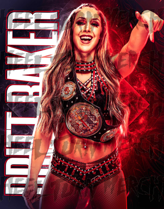 Britt Baker | Signed | Strapped | Metallic