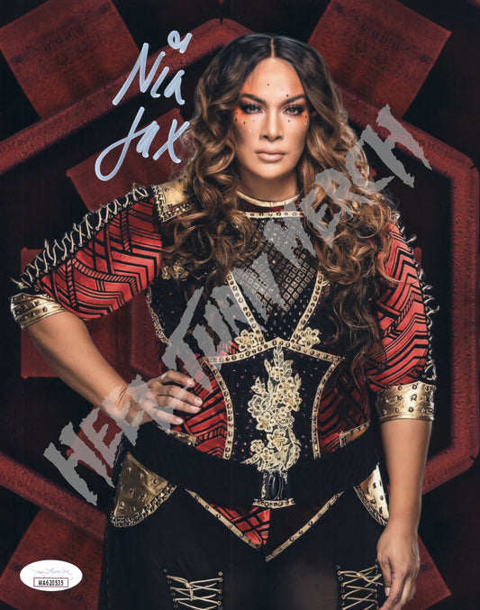 Nia Jax | Signed Metallic | Burgundy